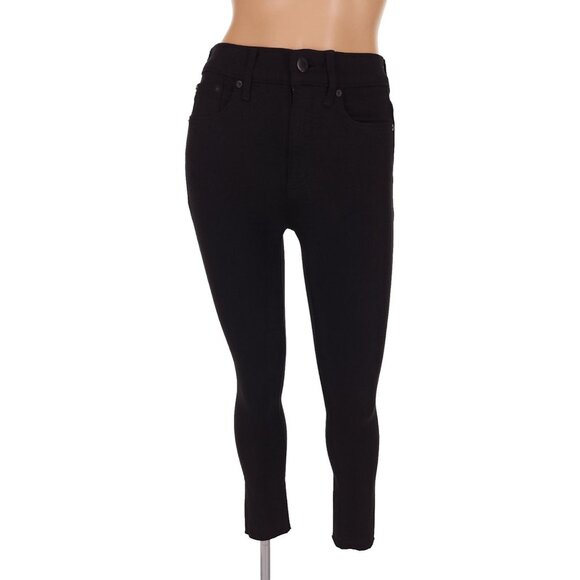 Aritzia Denim Forum The Nico Mid Rise Skinny Crop Jean Size 24 XS Black Stretch - Picture 2 of 16